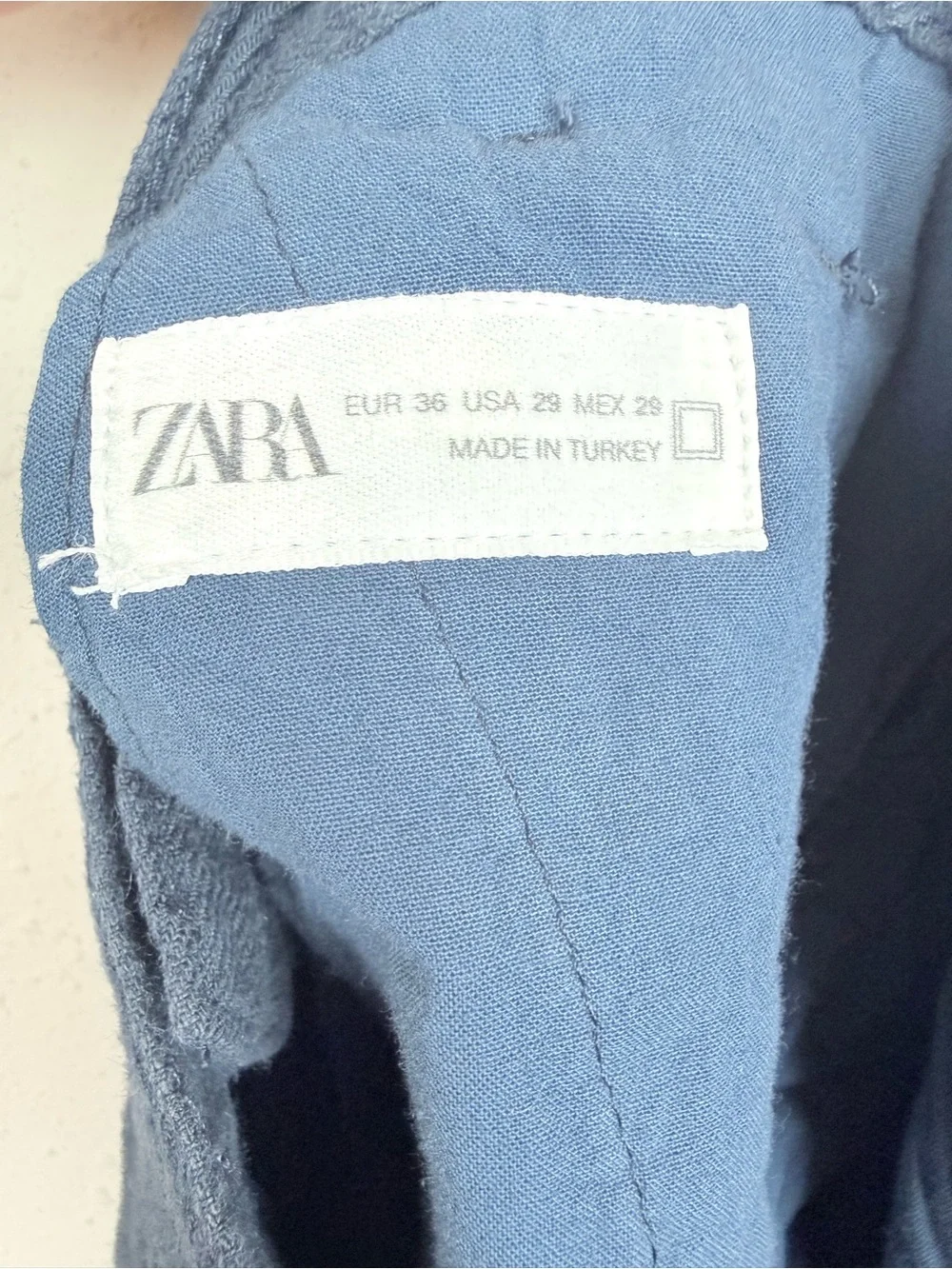 Zara linen taper